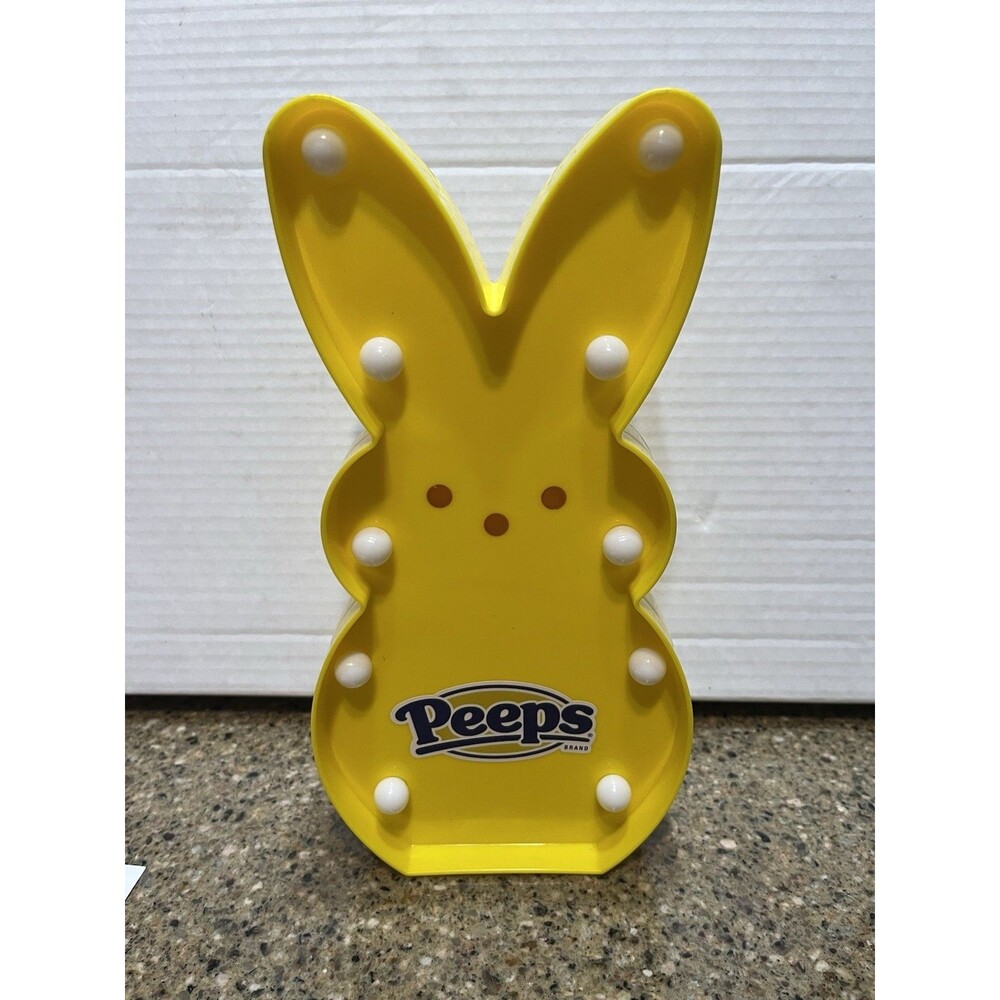 Peeps Easter 10" LED Light Up Yellow  Bunny